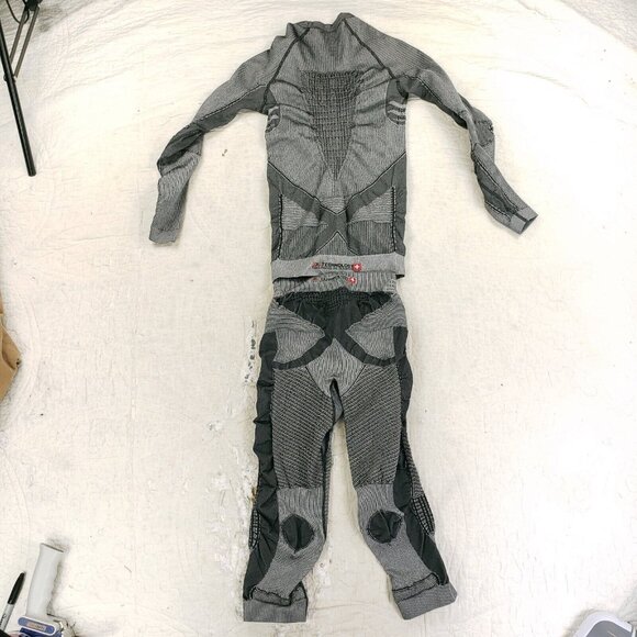 X Bionic Set Thermo Shirt Pants Compression Suit PV 1.0 S/M Small Medium Gray - Picture 3 of 8